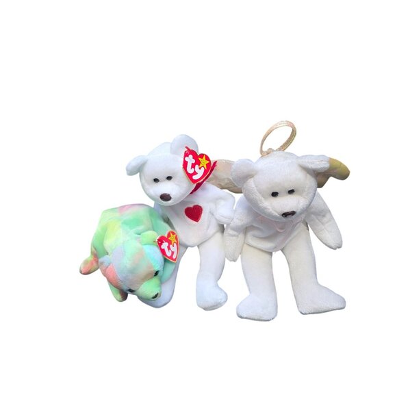 Lot of 3 Vintage Ty Beanie Babies Plush Bears - Picture 4 of 8